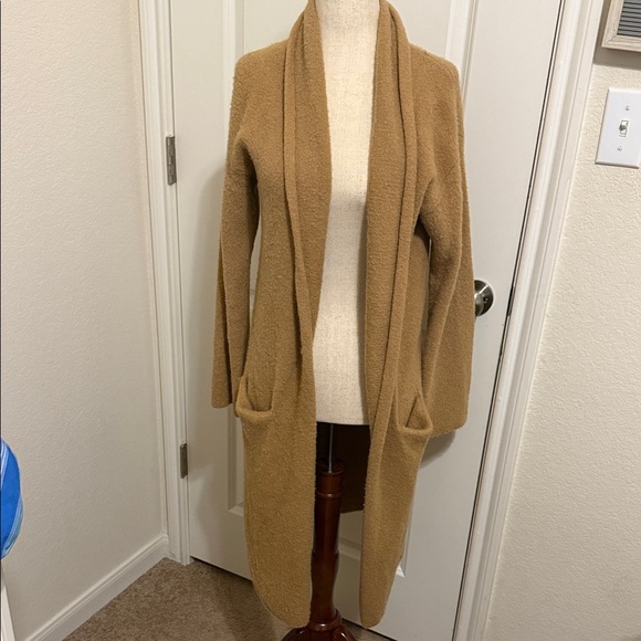 Sleeping On Snow Sweaters - Sleeping on Snow by Anthropologie Camel Open-Front Cardigan